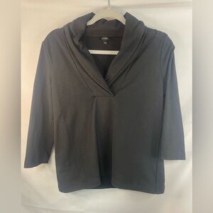 Talbots black thick necked sweater. Beautiful fabric and very soft.